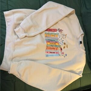 TS Album Title Books Cozy Sweatshirt